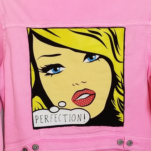 SOLD Upcycled Pop Art Jacket - Picture 3 of 6